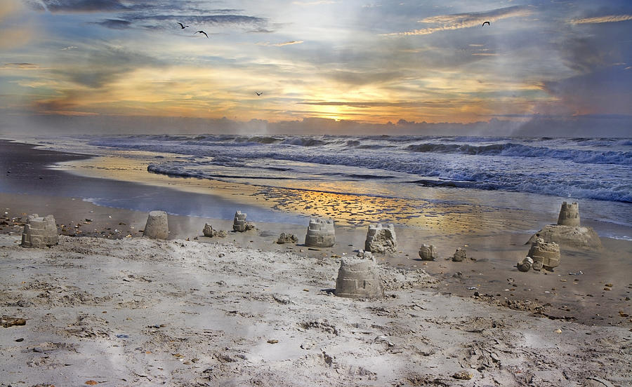 Castle Photograph - Sandcastle Sunrise by Betsy Knapp