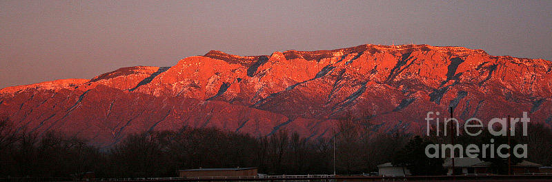 Sandia Mountain Sunset Photograph by Alison Caltrider