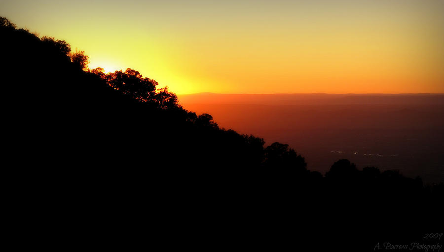 Sandia Silhouette Photograph by Aaron Burrows