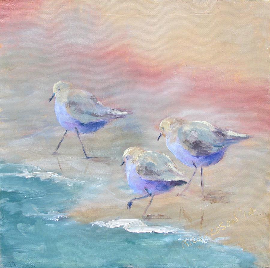 Bird Painting - Sandpipers by Susan Richardson