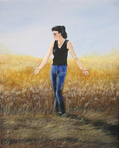 Sandra Painting by Sheila Banga