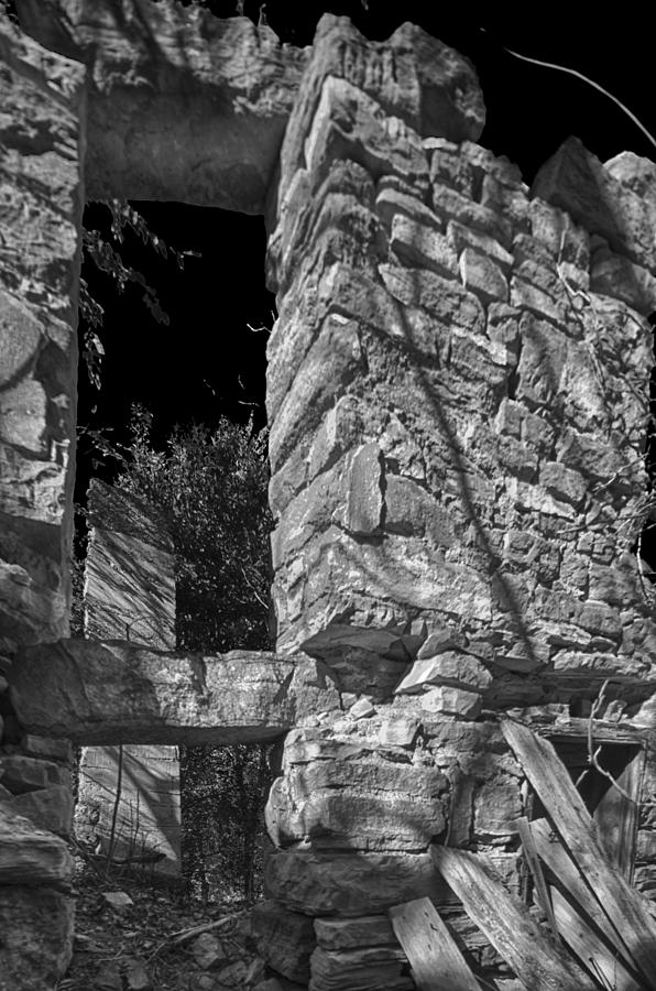 Unique Photograph - Sandstone Arch Jerome Black and White by Scott Campbell