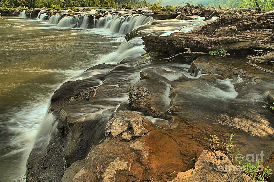 Waterfall Photograph - Sandstone Falls by Adam Jewell