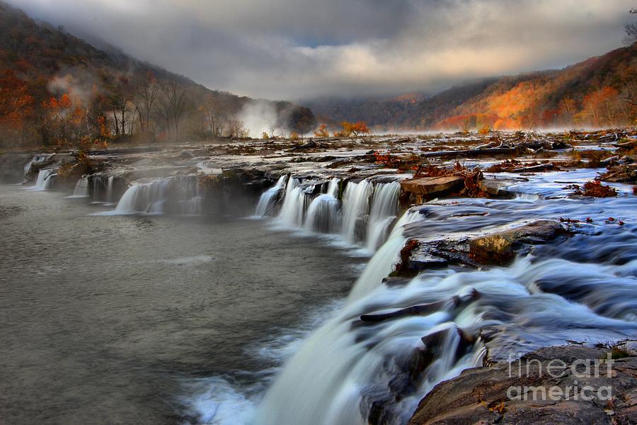 Sandstone Falls In Sandstone West Virginia Photograph by Adam Jewell