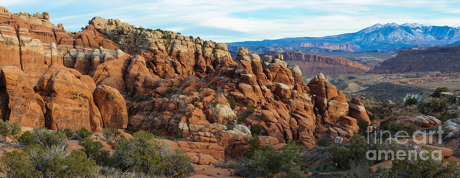 Sandstone Formations, Arches National Photograph by John Shaw