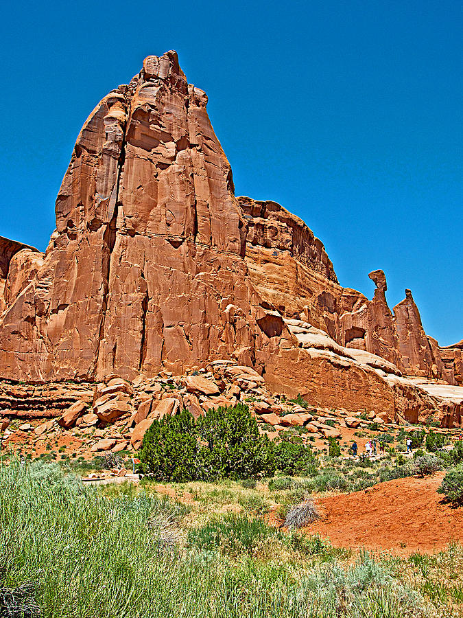 Sandstone Monoliths along Park Avenue in Arches  National Park, Utah  Photograph by Ruth Hager
