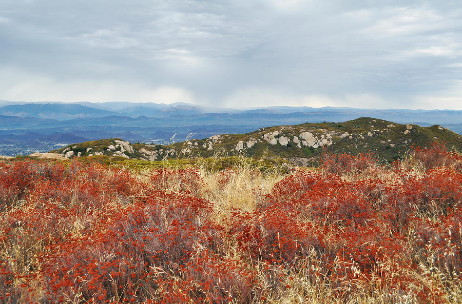 Sandstone Peak Fall Landscape Photograph by Kyle Hanson