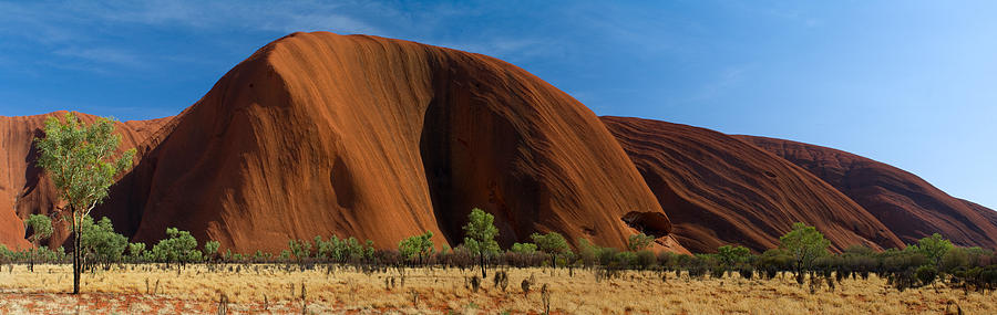 Nature Photograph - Sandstone Rock Formations, Uluru by Panoramic Images