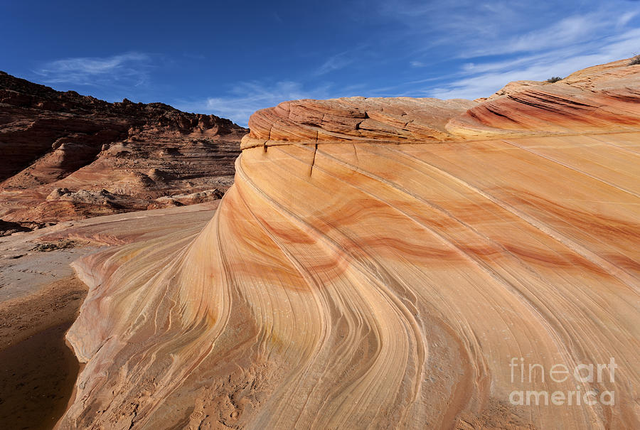 Desert Photograph - Sandstone Swirl by Michael Dawson
