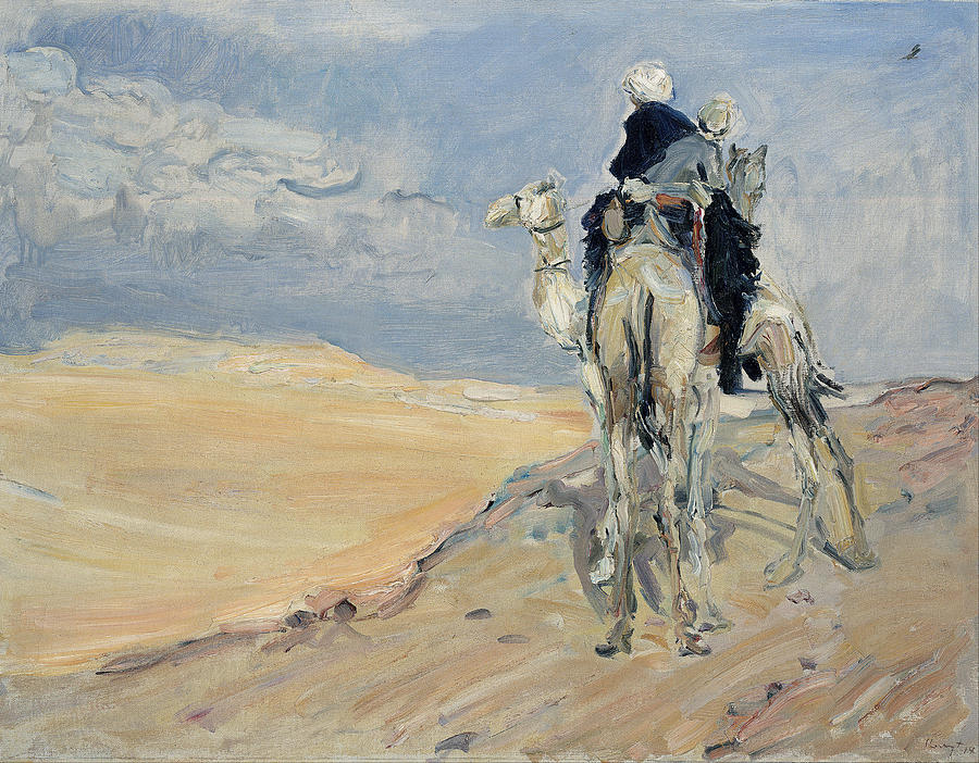 Sandstorm in the Libyan Desert Painting by Max Slevogt