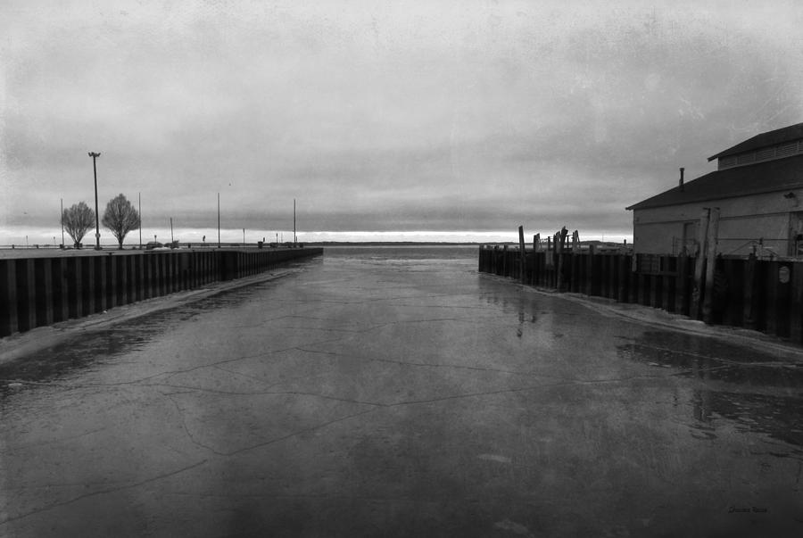 Sandusky Bay - Frozen Harbor Photograph by Shawna Rowe