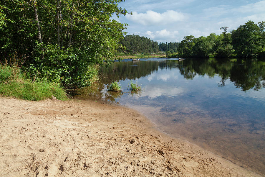 Sandy Beach On The River Spey Photograph by Diane Macdonald