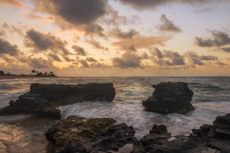Beach Photograph - Sandy Beach Sunrise 8 - Oahu Hawaii by Brian Harig