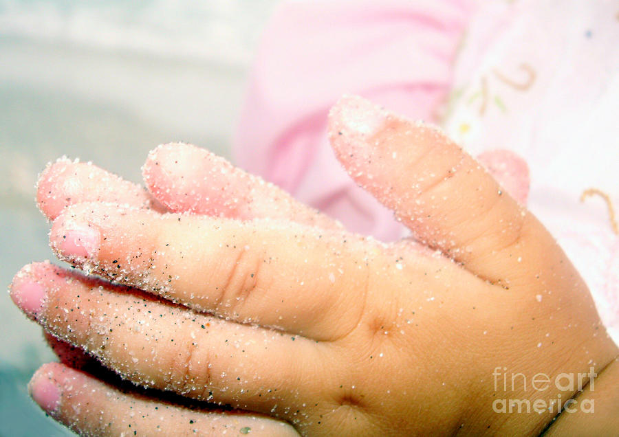 Sandy Photograph - Sandy Little Hands by Valerie Reeves