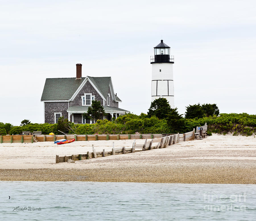 Boat Photograph - Sandy Neck Lighthouse Cape Cod by Michelle Constantine