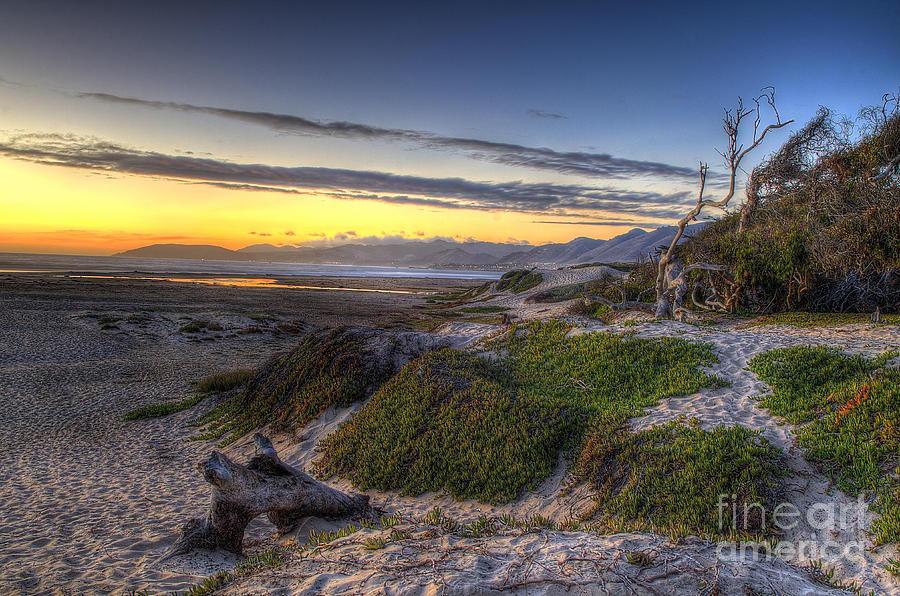 Sandy Sunset Beach Photograph by Mathias 