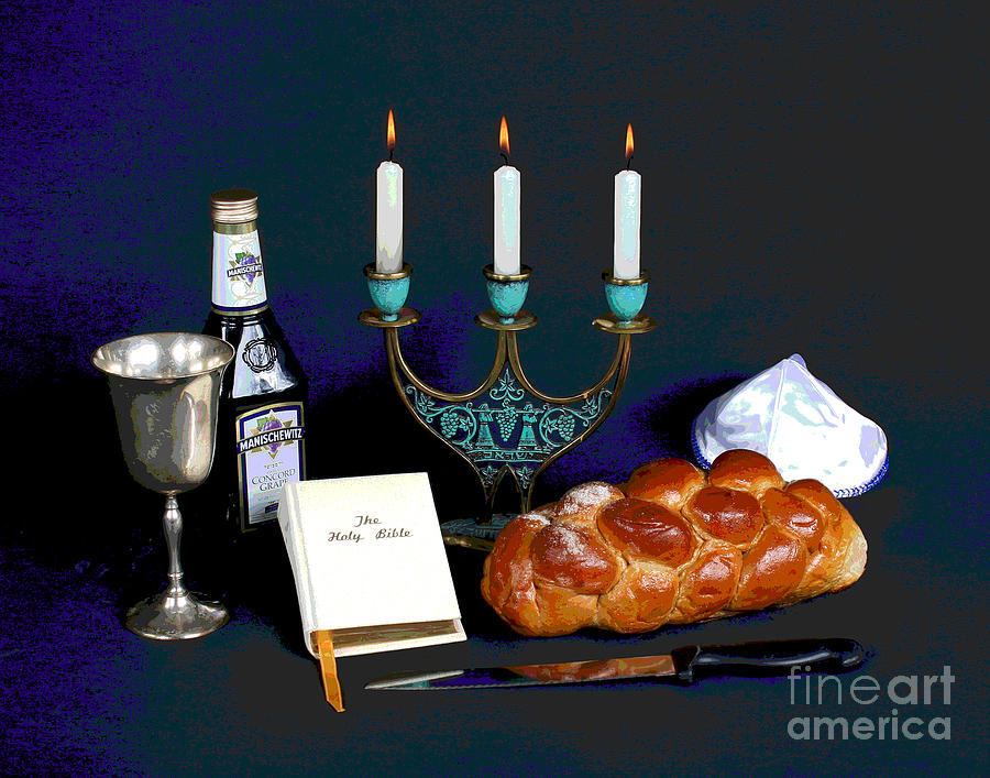 Sandys Shabbos Candles Photograph by Larry Oskin
