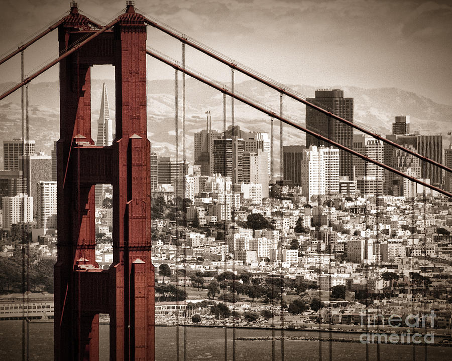Golden Gate Bridge Photograph - Sanfran custom size by Matt  Trimble