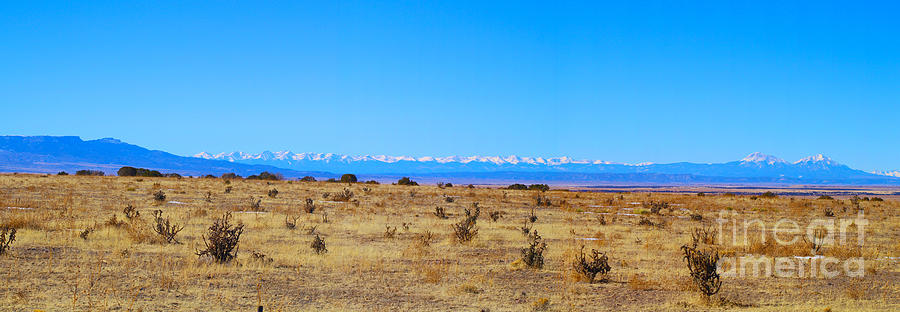 Sangre de Cristo and Spanish Peaks near Trinidad Colorado Photograph by JD Smith