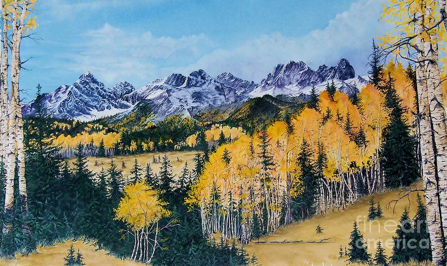 Mountain Painting - Sangre De Cristo Fall by Dan Riddle