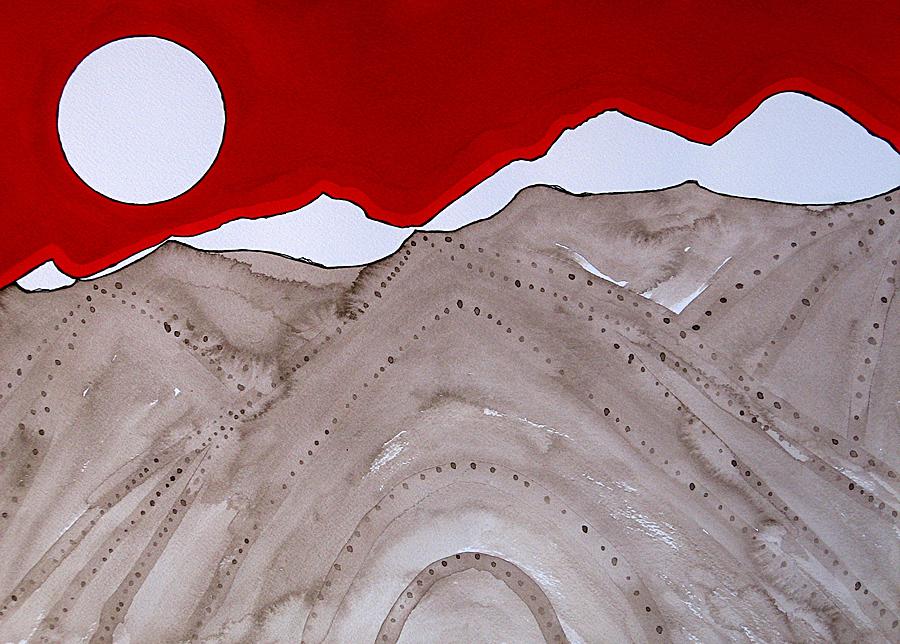 Mountain Painting - Sangre de Cristo Peaks original painting by Sol Luckman