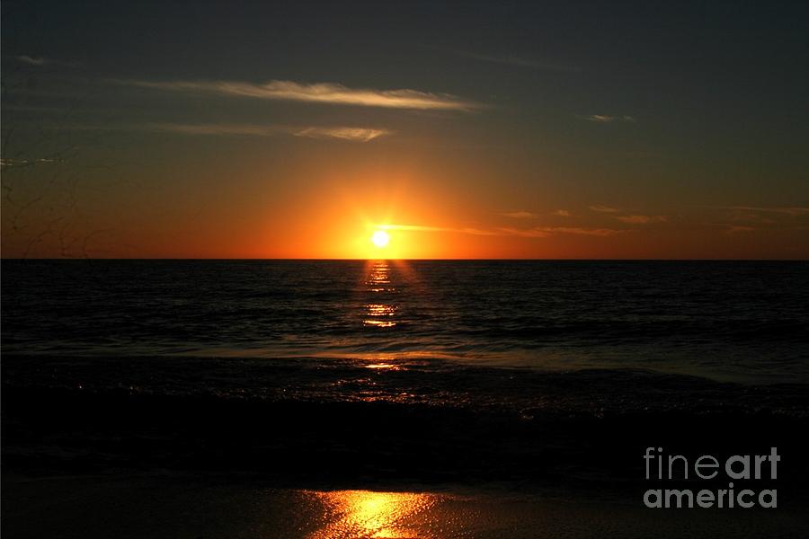 Sunset Photograph - Sanibel at Sunset by Alice Terrill