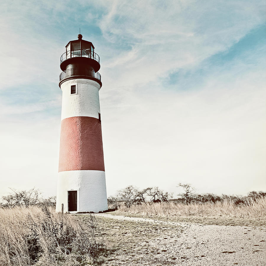 Lighthouse Photograph - Sankaty Head Lighthouse Nantucket  by Marianne Campolongo