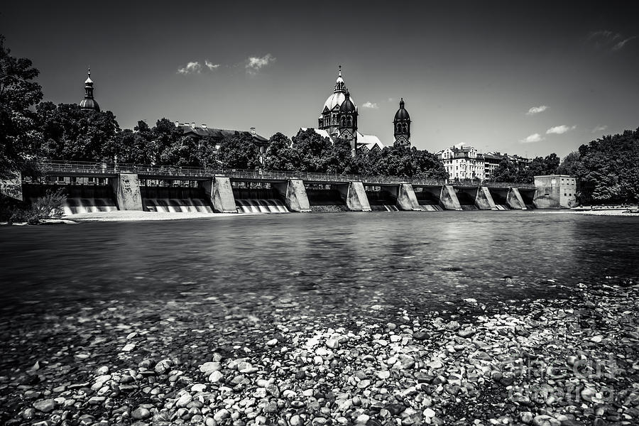 Sankt Lukas Church at the Isar Photograph by Hannes Cmarits