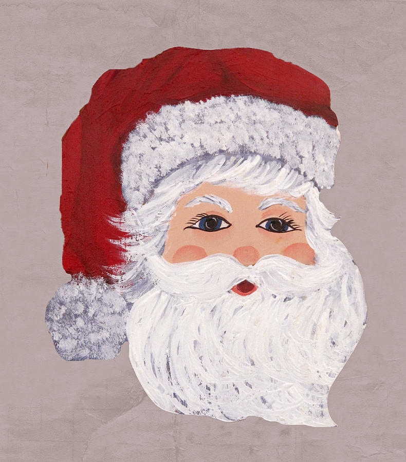 Santa Painting by Barbara McDevitt