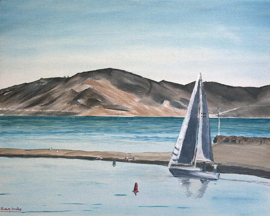 Santa Barbara Sailing Painting by Ian Donley
