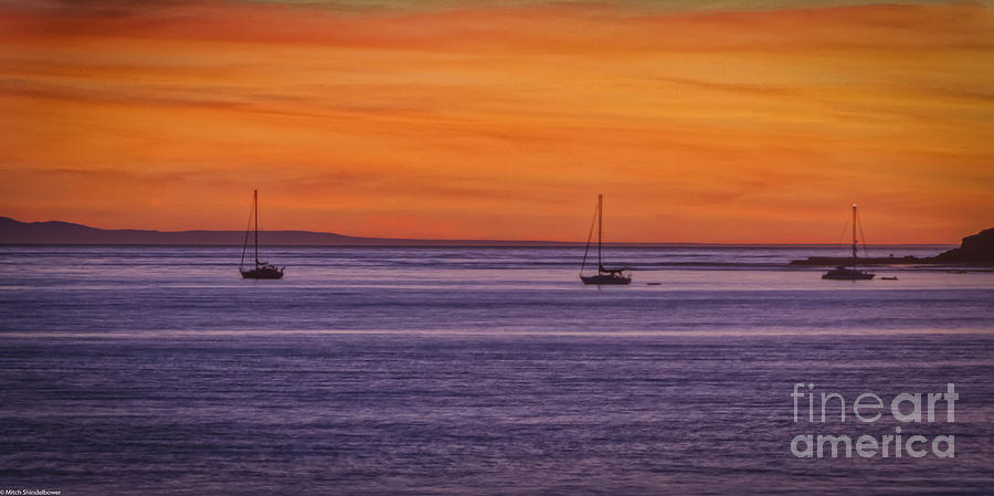 Santa Barbara Sunset Photograph by Mitch Shindelbower
