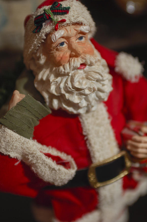 Santa Claus Photograph - Santa Claus - Antique Ornament - 02 by Jill Reger