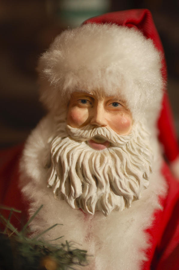 Santa Claus Photograph - Santa Claus - Antique Ornament - 07 by Jill Reger