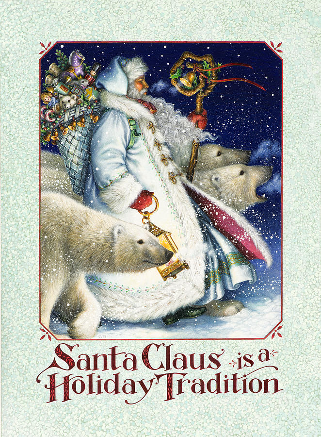 Santa Claus is a Holiday Tradition Painting by Lynn Bywaters