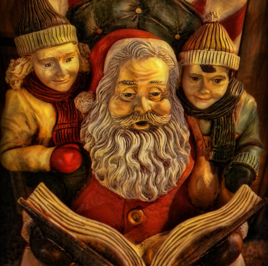 Santa Claus - Read us a Story II Photograph by Lee Dos Santos