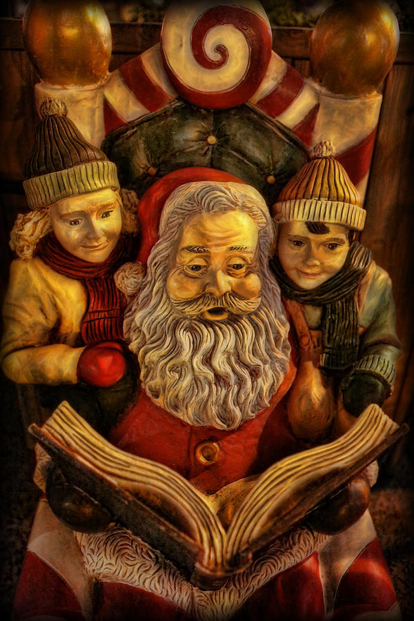 Santa Claus - Read us a Story Photograph by Lee Dos Santos