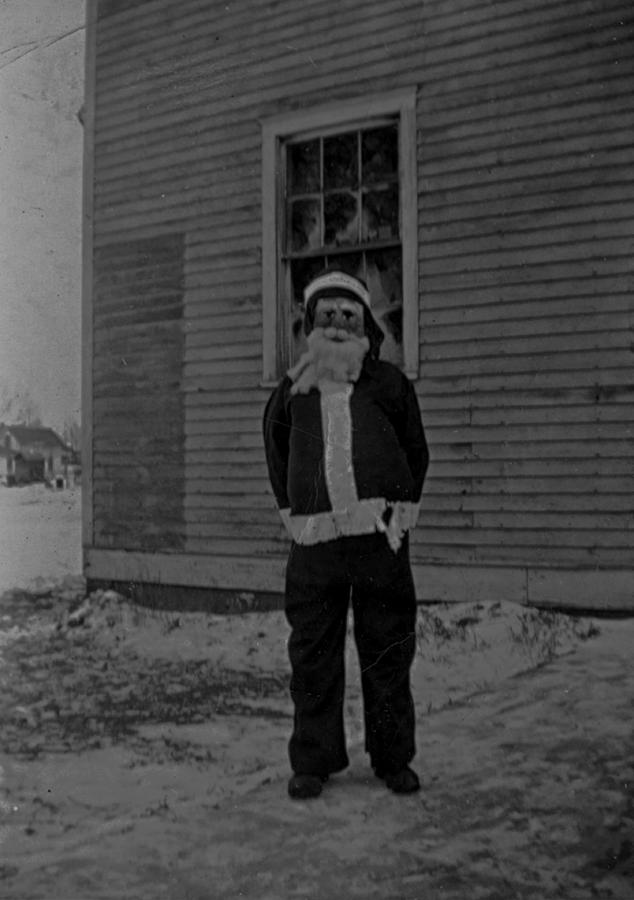 Santa Clause Vintage Holiday Photograph by Cathy Anderson