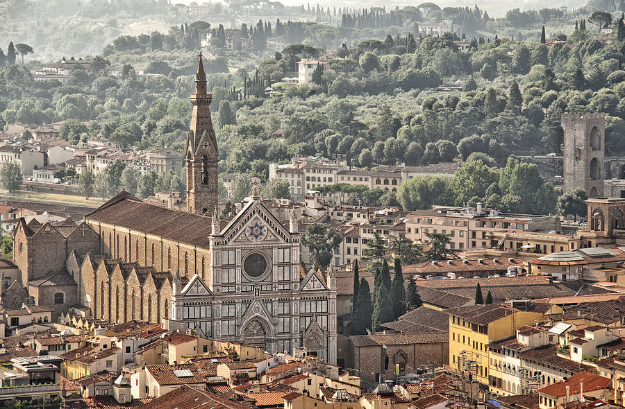 Santa Croce from the Top of the Duomo Photograph by Melany Sarafis