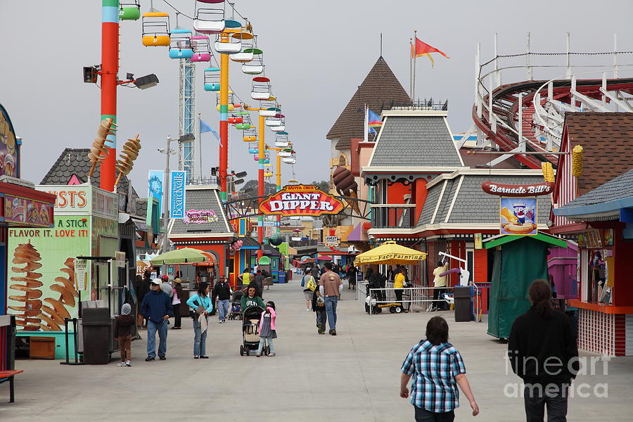 Santa Cruz Beach Boardwalk California 5D23625 Photograph by Wingsdomain Art  and Photography - Pixels