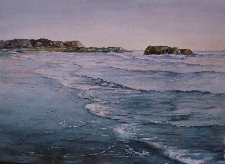 Santa Cruz Beach Painting by Lynne Wright