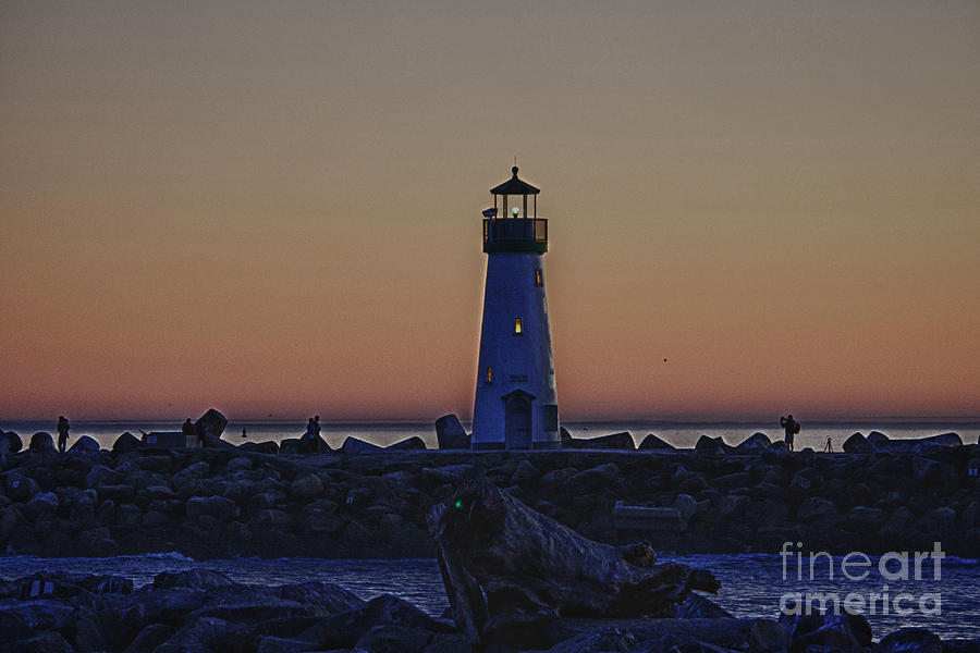 Sunset Photograph -  The  Charles Walton Lighthouse  by Chris Berry