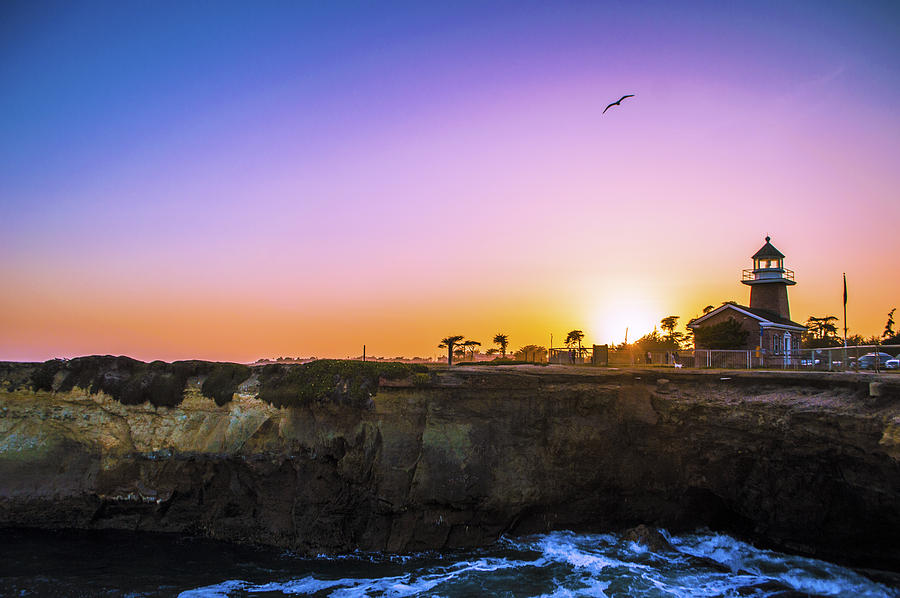 Santa Cruz Lighthouse Sunset Photograph by Brandon McClintock Pixels