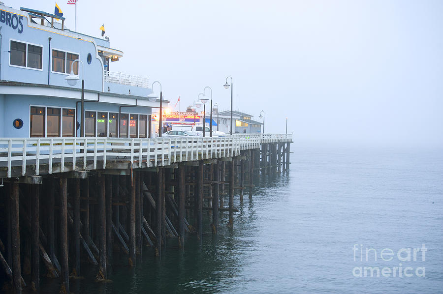 Santa Cruz Pier in the Fog Photograph by Artist and Photographer Laura Wrede