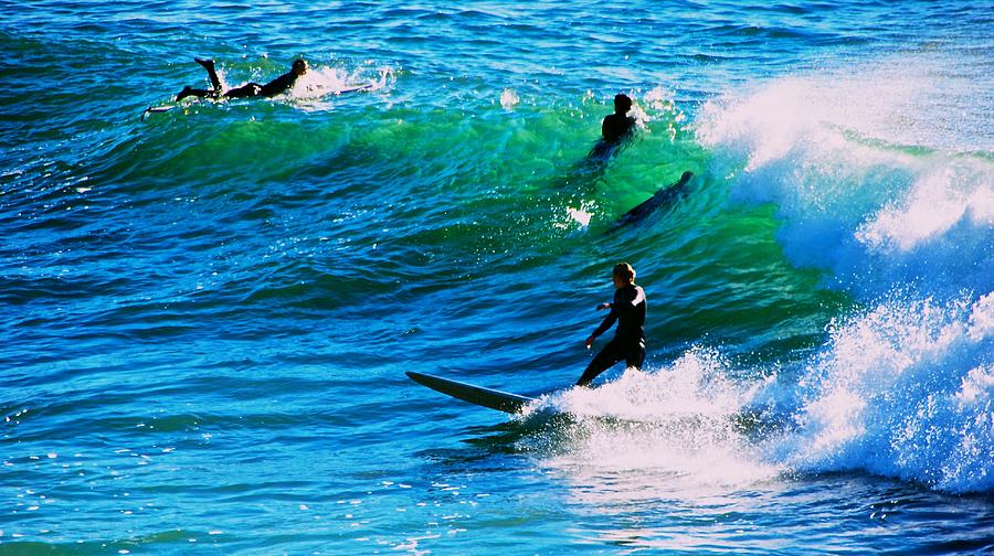 Santa Cruz Surfers Photograph by Eric Tressler