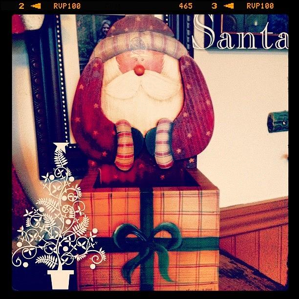 Christmas Photograph - #santa #decoration #christmas #holiday by Teresa Mucha