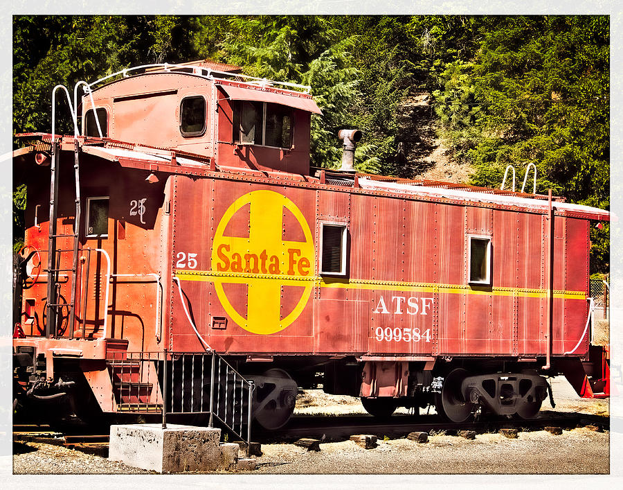 Santa Fe Caboose Photograph