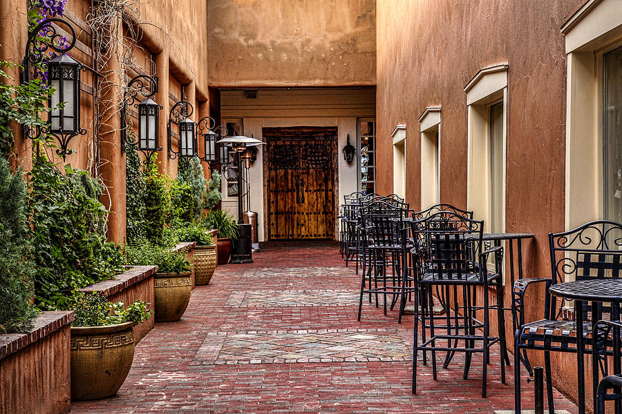 Santa Fe Courtyard Photograph by Diana Powell