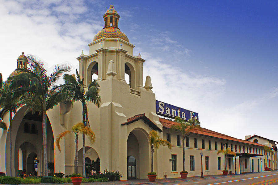 Santa Fe Depot Digital Art by Photographic Art by Russel Ray Photos