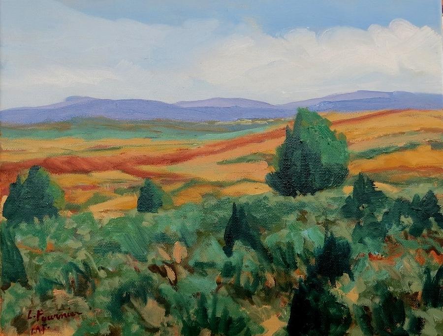 Santa Fe landscape Painting by Liliane Fournier