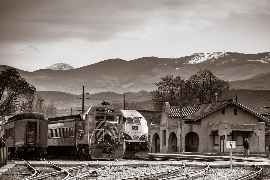 Santa Fe Rail Yard Vintage Photograph by Steven Bateson